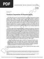 Caso Teradyne Corporation El Proyecto Jaguar