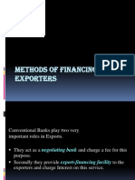 Methods of Financing Exporters