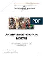 Cuadernillo De: Historia de Mèxico Ii: Escuela Preparatoria Oficial Núm. 342