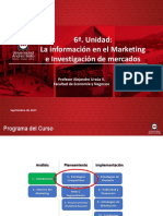 6 . Unidad: La Información en El Marketing e Investigación de Mercados