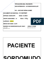 Identificación Del Paciente: Unidad de Cuidados Intensivos - Uci Neurovascula