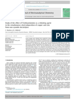 Study of The Effect of Triethanolamine As A Chelating Agent in The Simultaneous Electrodeposition of Copper and Zinc From Non-Cyanide Electrolytes