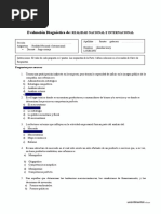 Evaluación Diagnóstica De:: Realidad Nacional E Internacional