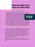 Explicaciones Del Origen de La Diversidad de Los Seres Vivos