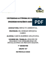 Análisis de Peligros y de Operabilidad en Instalaciones de Proceso (HAZOP)