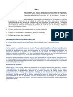 Caso 6: Informe de Los Auditores Independientes