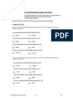 Fuel Tank Ring Beam Design Calculation