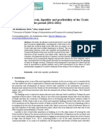 Analysis of Credit Risk, Liquidity and Profitability of The Trade Bank of Iraq For The Period (2012-2021)