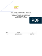 Universidade Paulista - Unip Ead Projeto Integrado Multidisciplinar Curso Superior de Tecnologia Relatório Pim I Três Corações/2022