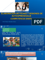 Elaboración de Fichas Y Sesiones de Autoaprendizaje Competencia Diseña