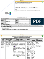 Coevaluación: Diseño de Estrategias Y/o Actividades para El Desarrollo de Funciones Ejecutivas en Los/las Estudiantes