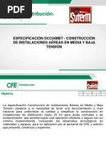 Especificación Dcciambt - Construcción de Instalaciones Aéreas en Media Y Baja Tensión