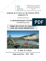 Cours S2 Géodynamique Externe Chapitre