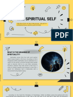 The Spiritual Self: The Practice of Self Relegion: Belief in Supernatural Beings and Power