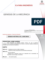 Genesis de La Mecánica