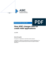 How ASIC Charges Fees For Credit Relief Applications: Regulatory Guide 208