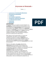 Prosecución Del Proceso en Venezuela