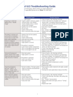 ULS Troubleshooting Guide