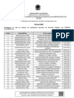 Comando Da Aeronáutica Serviço de Recrutamento E Preparo de Pessoal Da Aeronáutica de Belém Comissão de Seleção Interna de Belém (Csi)