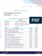 Daniel Alejandro Garcia de La Hoz: Estado de Depósito Electrónico de