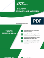 Standar Penempelan Label (Air Waybill)