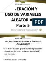 Generación Y Uso de Variables Aleatorias Parte 5: Tema Selecto 1 "Simulación"