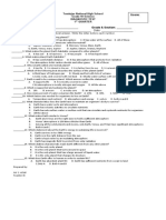 1st Quarter Diagnostic Test in ELS 11