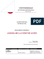 Axiomas de La Comunicacion