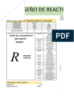 Diseño de Reactor para La Deshidrogenación Del Propano: Datos Del Que Se Tienen para El Sistema