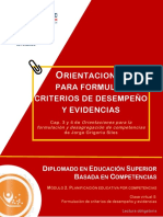 Lectura Obligatoria - Orientaciones para Formular Criterios de Desempeño y Evidencias