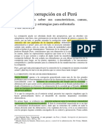 Sobre La Corrupción en El Perú