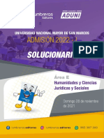 Solucionario - Área E - 2022 I