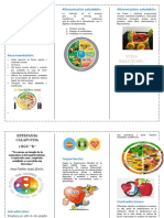 Triptico de Vida Saludable