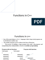 Functions in C++