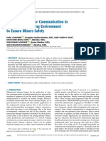 Antenna System For Communication in Underground Mining Environment To Ensure Miners Safety