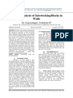 Seismic Analysis of InterlockingBlocks in Walls