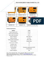 Wuxi Worldbest Kama Power Co.,Ltd: KDE6700T / TN / TA KDE6500T / TN / TA KDE6500T / TN