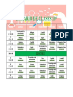 Horario de Clases 10° C