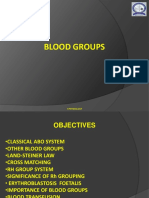 Blood Groups: 1 Physiology