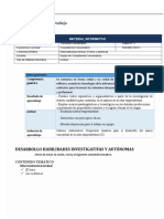 Desarrollo Habilidades Investigativas Y Autónomas: Datos Generales: Competencia Genérica