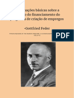 Gottfried Feder - Financiamento