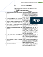 Activity Sheet 2 - Mumbaki Film Analysis: Activity 2 GE Elec 2 - Philippine Indigenous Communities