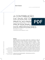 A Contribuição Da Análise Das Práticas