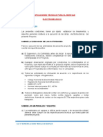 4.1 Generalidades: Especificaciones Técnicas para El Montaje Electromecánico