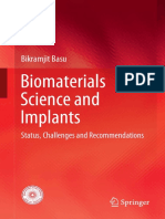 Biomaterials Science and Implants: Bikramjit Basu