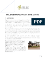 Projet Centre Polyvalent Jeune Azaguie 1