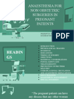 Anaesthesia For Non Obstetric Surgeries in Pregnant Patients