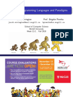 COMP302: Programming Languages and Paradigms: Jacob Errington Prof. Brigitte Pientka