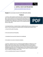 Fundamental of Financial Management May 1, 2020: Tutorial: Capital Cash Flow Projection