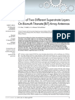 Effect of Two Different Superstrate Layers On Bismuth Titanate (Bit) Array Antennas